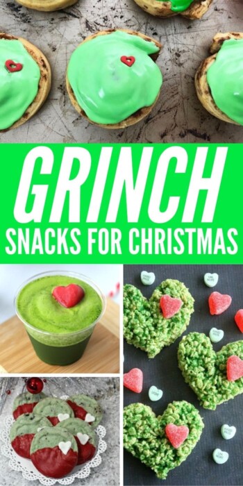 No More Grinchy Mood When You Try These Grinch Snacks | Grinch Themed Snacks | Grinch Food | Creative Grinch Food | Holiday Entertaining | Party Food | Unique Party Food | Christmas Food | #recipe #desserts #grinch #christmas #holiday #creative #uniquegifter