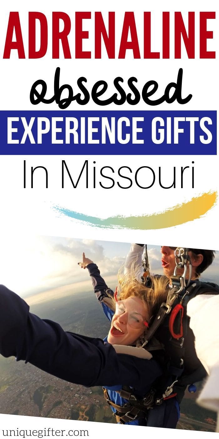 Adrenaline Junkie Experience Gifts in Missouri | Creative Experience Gifts | Experience Gifts | Unique Gifts | Adventure Gifts | #gifts #giftguide #missouri #experiencegifts #adventure #uniquegifter