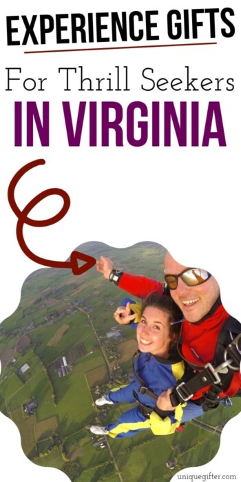 Adrenaline Junkie Experience Gifts in Virginia | Adrenaline Gifts | Experience Gifts | Unique Experiences | Virginia Gift Ideas | Cool Gifts | #gifts #giftguide #presents #experience #adrenaline