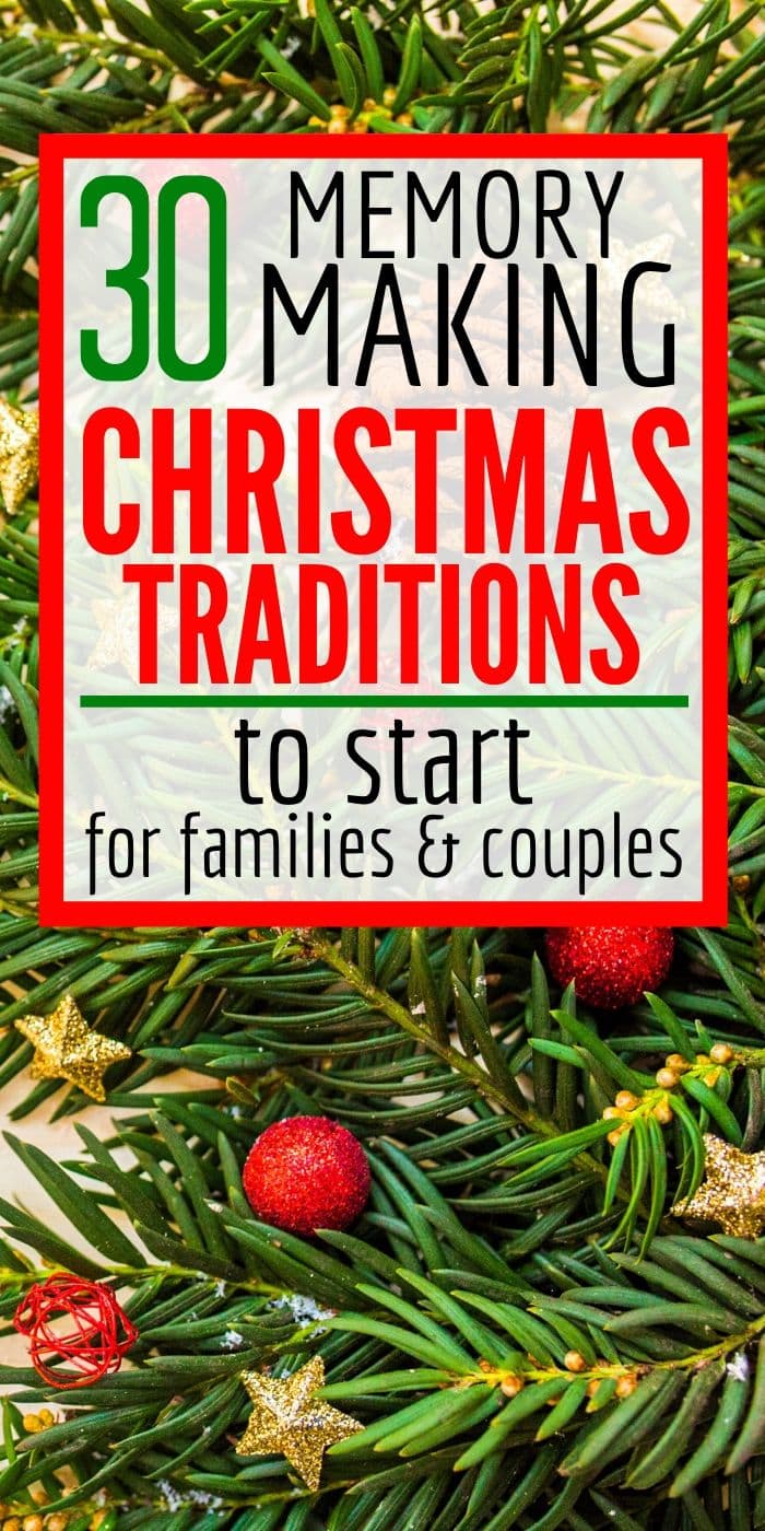 30 Christmas Traditions for Families & Couples to Start this Year | Include your kids, toddlers teens and more in these fun and unusual Christmas traditions inspired from around the world and right at home. There are Christmas season ideas, Christmas Eve and Christmas morning fun to create family memories for years to come #christmas #traditions #memories #family #couples