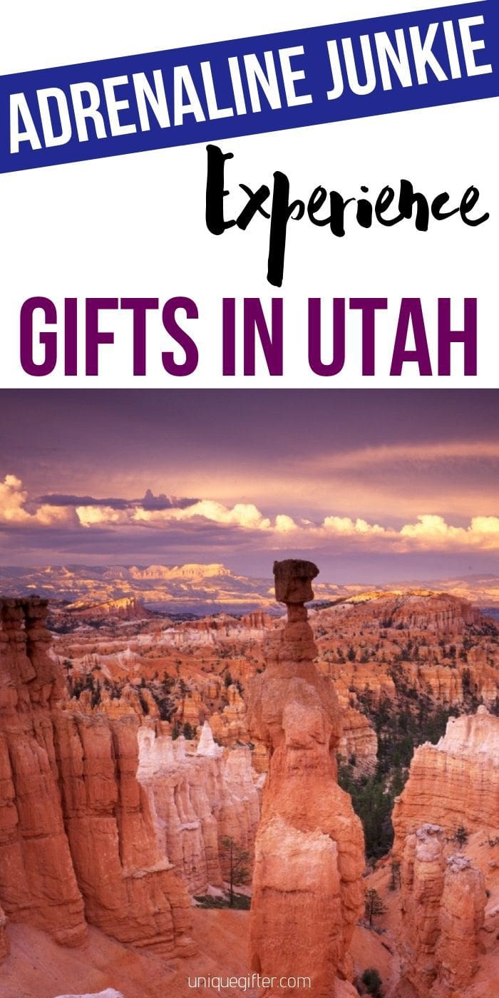 Adrenaline Junkie Experience Gifts in Utah | Utah Gifts | Adventure Gift Ideas | Presents For Utah Lovers | Utah Presents | #gifts #giftguide #adventure #experience #uniquegifter #utah