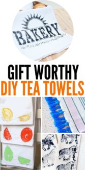 The Best Gift Worthy DIY Tea Towels | DIY Towels | DIY Gift Giving | DIY Project | DIY Towels For Kitchen | #gifts #giftguide #presents #uniquegifter #easy #towels