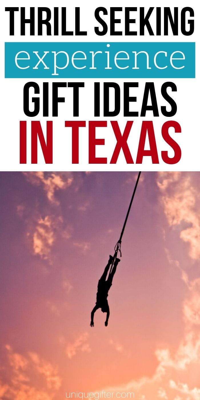 Adrenaline Junkie Experience Gifts in Texas | Texas Gifts | Gifts For Texans | Presents For Texans | Texas Presents | Experience Gifts | Adventure Gifts | #gifts #giftguide #presents #adventure #experience #texas #uniquegifter