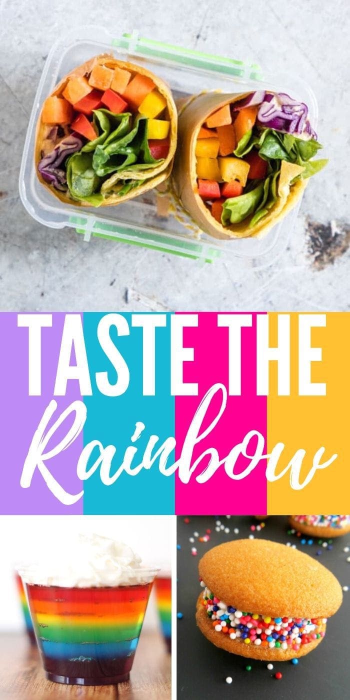 Rainbow Recipes | Rainbow Themed Recipes | Taste The Rainbow | Rainbow Desserts | Healthy Colorful Foods | Colorful Recipes | #recipes #recipeideas #healthyfood #rainbow #rainbowparty