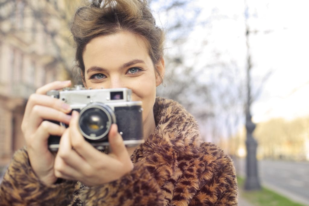 Woman taking a picture