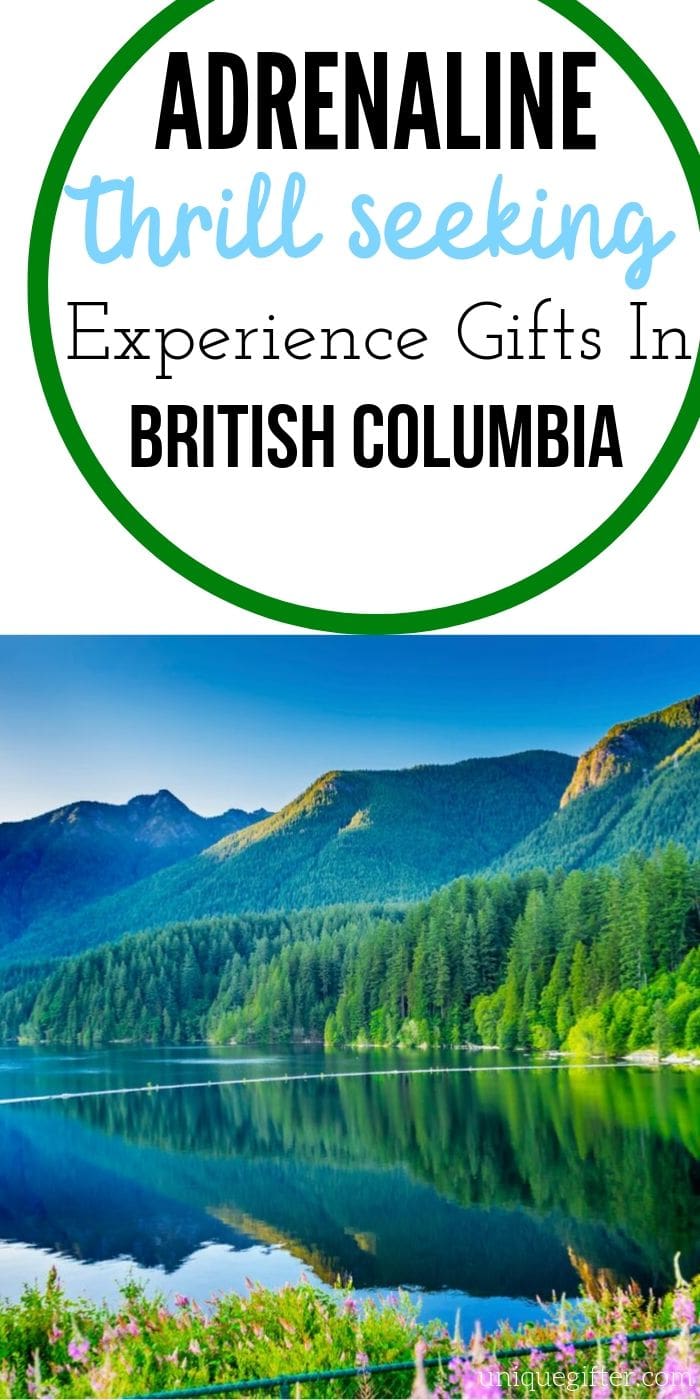Adrenaline Junkie Experience Gifts in British Columbia | Experience Gift Ideas | Adventure Gift Ideas | Presents For An Adventure | #gifts #giftguide #presents #adventure #experience #uniquegifter #britishcolumbia