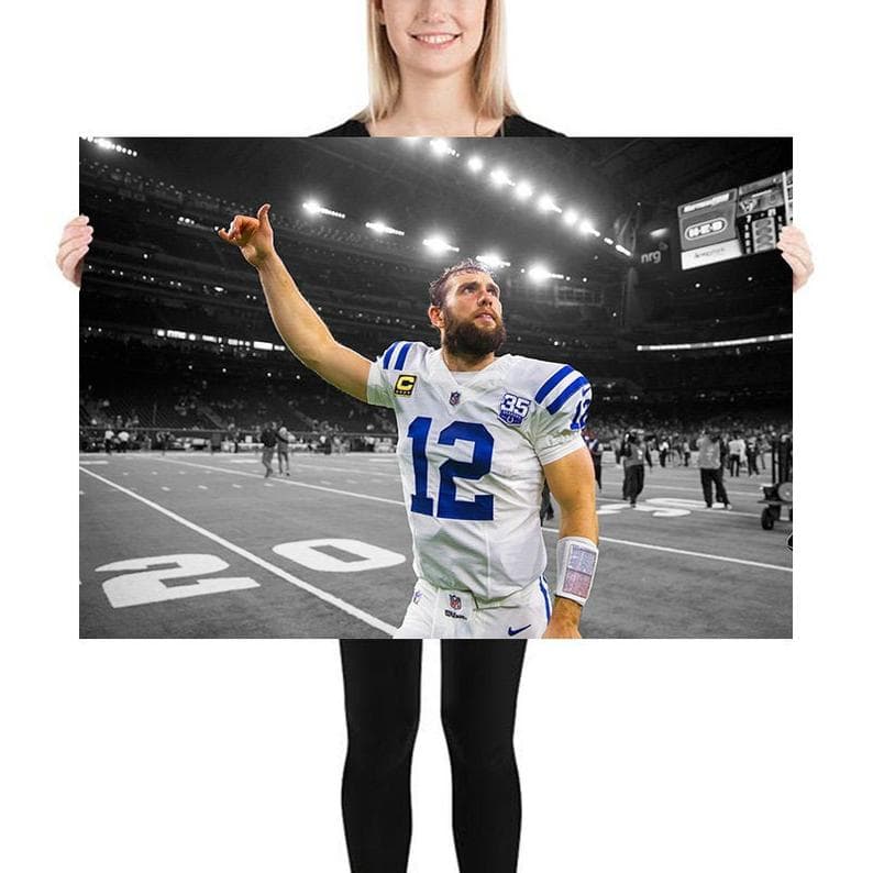 Andrew Luck The Final Wave Tribute Wall Art