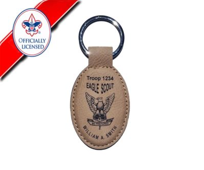 BSA Licensed Eagle Scout Leatherette Key Chain