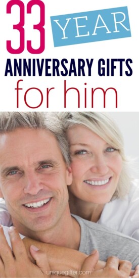 Best 33 Year Anniversary Gifts for Him | Anniversary Gifts | Creative Anniversary Presents For Your Husband | Celebrating Your Anniversary | #gifts #giftguide #anniversary #33rd #weddinganniversary #uniquegifter