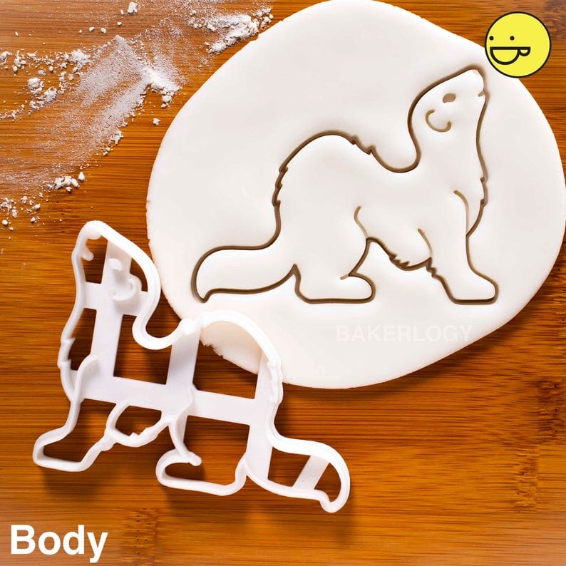 Ferret shaped cookie cutter 