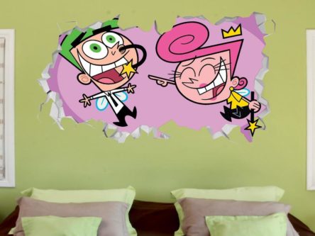 Cosmo and Wanda Wall Decal