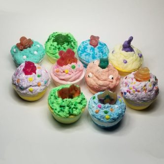 Cupcake Bath Bombs for kids stocking stuffer ideas 