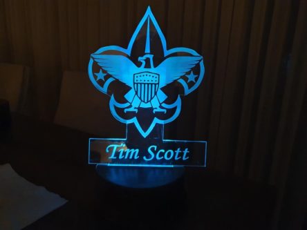 Eagle Scout Personalized Night Light