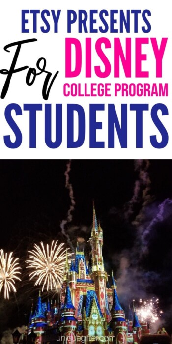 Best Etsy Presents for Disney College Program Students | Disney Fan Gifts | Disney Student Gifts | Gifts For Students In Disney Program | #gifts #disney #giftguide #college #program #disneyprogram #uniquegifter