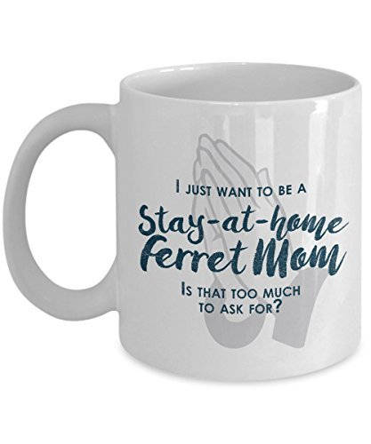 funny ferret mom mug 