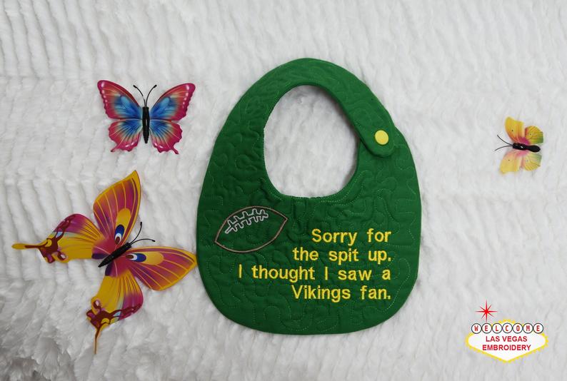 Green Bay Packers Themed Baby Bib