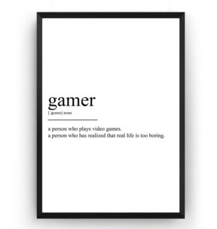 Gamer Definition Print