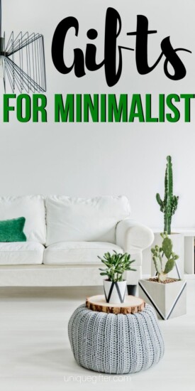 Best Gift Ideas For The Minimalist In Your Life | Minimalist Presents For Any Occasion | Creative Gifts For Minimalist | Unique Presents For Minimalist | #gifts #giftguide #presents #minimalist #holidays #uniquegifter