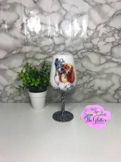 Glitter Wine Glass