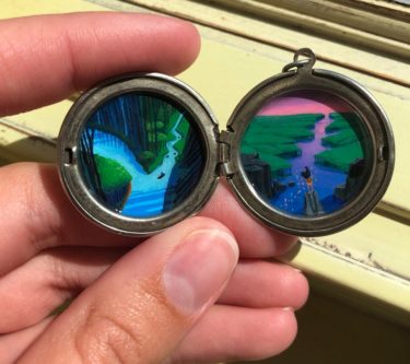 Hand-Painted Pocahontas Locket