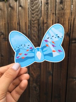 Minnie Bow Pocahontas Sticker