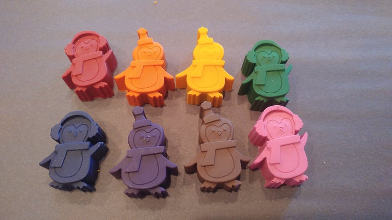 Penguin Shaped Crayons