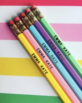 kids personalized pencils set 