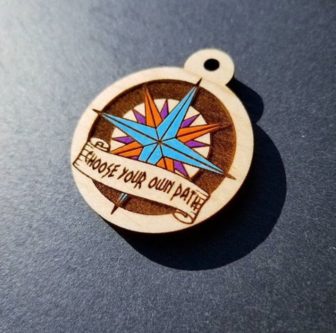 Pocahontas Compass Dog Tag