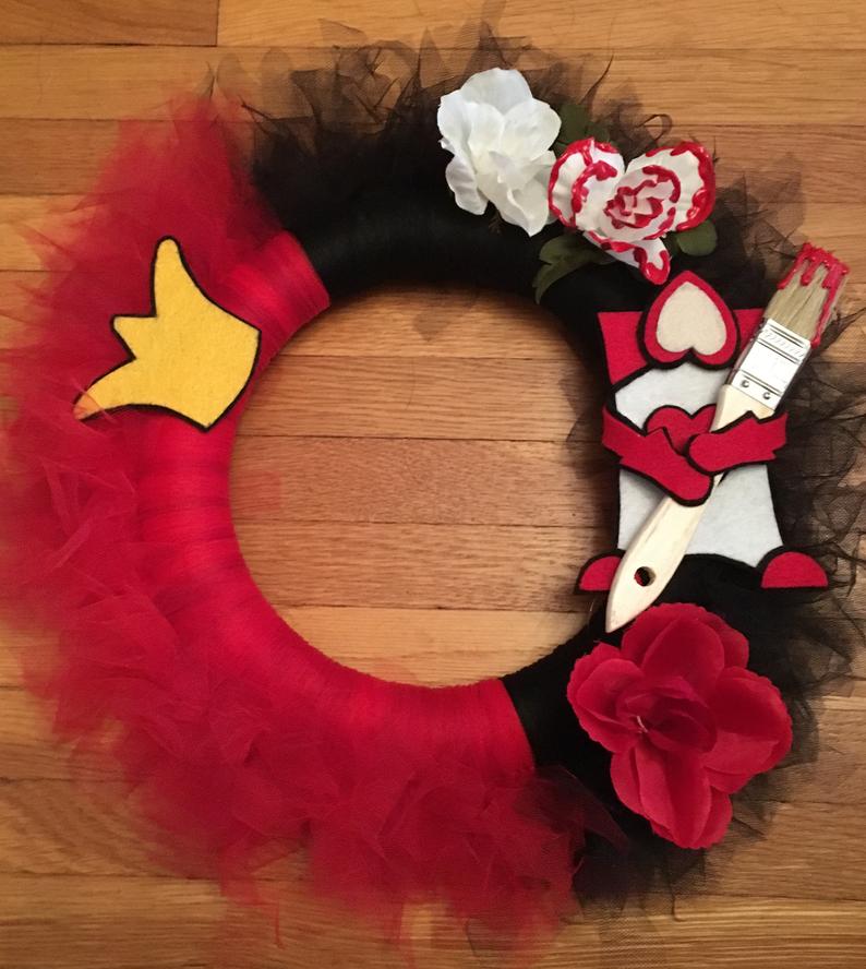 Queen of Hearts Wreath