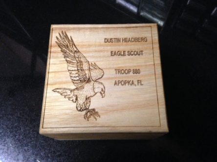 Scout Eagle Small Memory Box