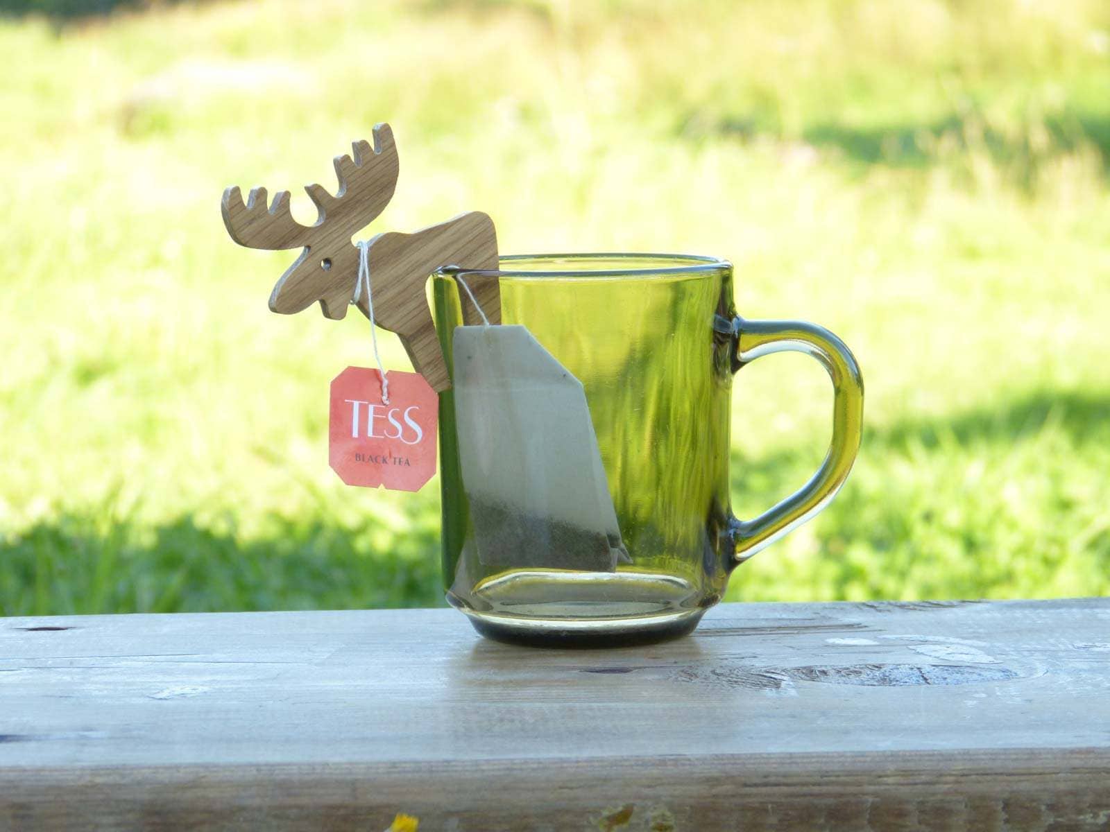 Clever moose tea bag holder gift 