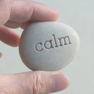 “Calm” Mini Pocket Stone