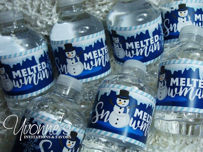 “Melted snowman” Water Bottle Wrappers