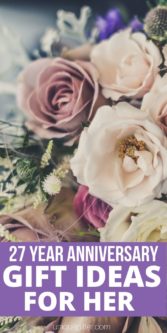Best 27 Year Anniversary Gift Ideas for Her | Anniversary Presents For Your Wife | Creative Gifts For Your Wife | Wedding Anniversary Presents | 27th Wedding Anniversary | #gifts #giftguide #presents #anniversary #27th #uniquegifter