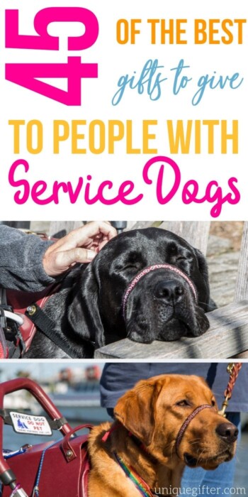 45 Best Gifts to Give Your Friends with Service Dogs | Gifts For People With Service Dogs | Service Dog Gift Ideas | #gifts #giftguide #servicedog #presents #dog #uniquegifter