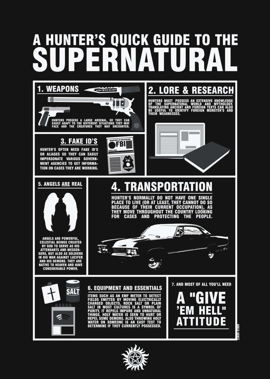 Supernatural guidebook fan gift idea from the show 