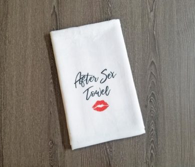 After sex towel funny stocking stuffer ideas for adults