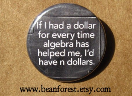 funny algebra magnet geeky & nerdy stocking stuffer ideas