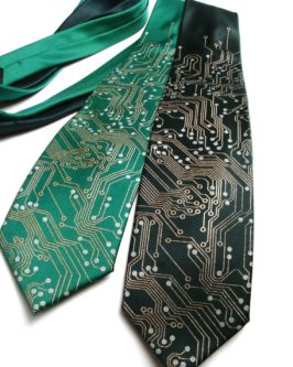 circuit board tie geeky & nerdy stocking stuffer ideas