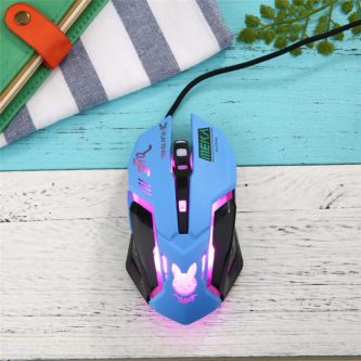 D.VA gaming mouse light up gamer gear