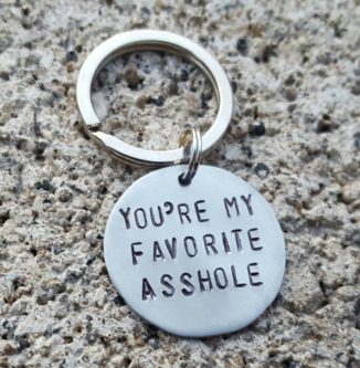 Hilarious adult friendship keychain christmas gift idea 