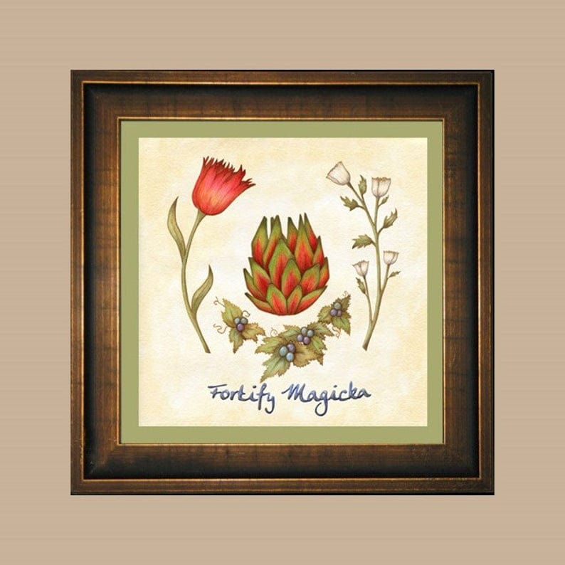 Magicka botany wall art decor picture Gift Ideas for Skyrim Fans