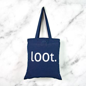 Loot geeky shoulder tote bag gift for nerds 