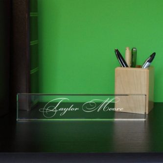 Glass Nameplate