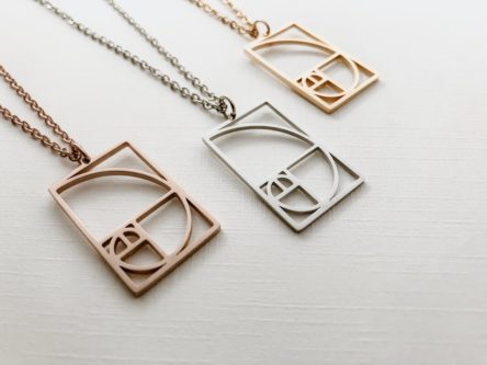 golden ratio necklace geeky & nerdy stocking stuffer ideas