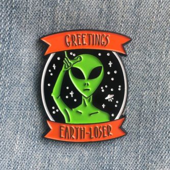 Greetings Enamel Pin