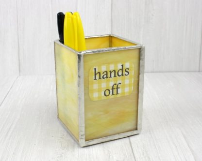 Hands off pencil holder