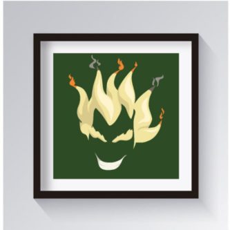 Junkrat wall art decor gamer gift idea