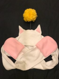 Moogle Hat and Scarf Combo