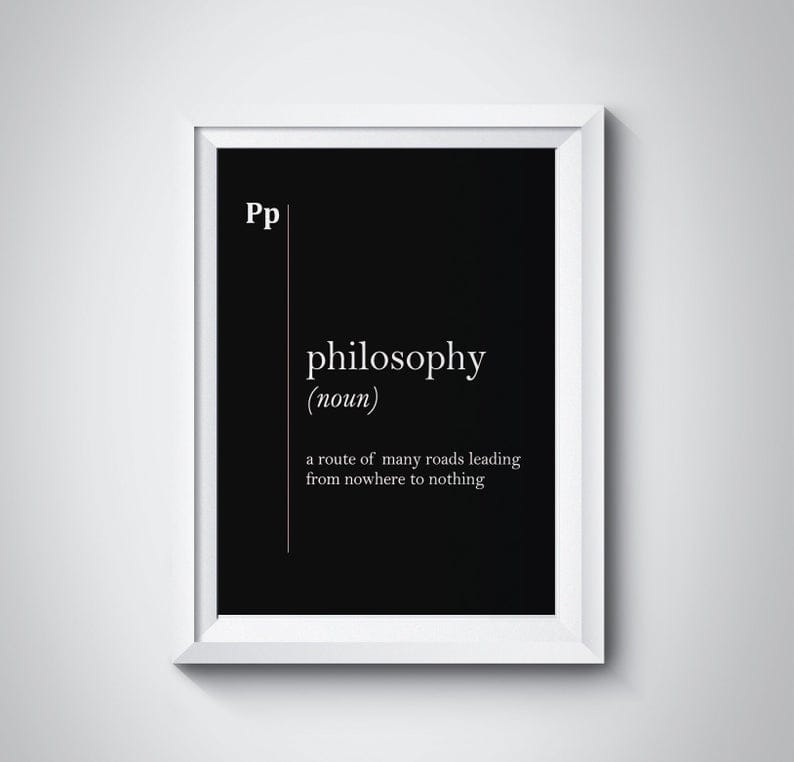 Philosophy Definition Print